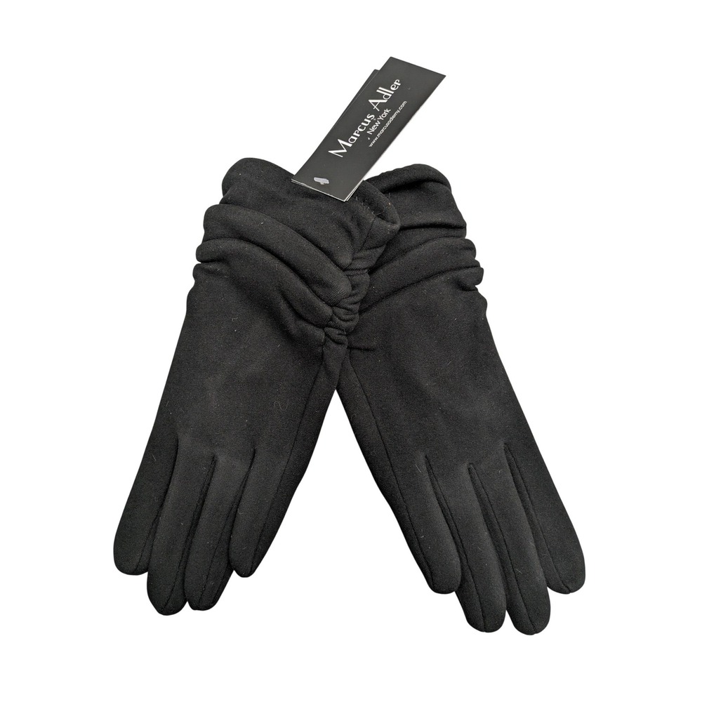 Marcus‎ Adler Ruched Touchscreen Gloves Womens Size One Size Black NWT